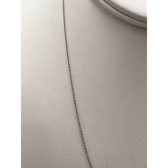 Designer 14K White Gold Cable Link Timeless Chain Necklace 18”, 1.6 grams - Picture 4 of 10